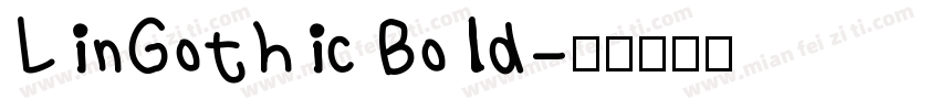 LinGothic Bold字体转换